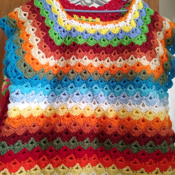 All Season sweaters, handmade crochet top - Picture 3 of 14